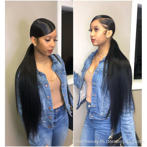 Transparent hd Brazilian water wave 360 lace frontal wigs 100% virgin pixie cut human hair wig,13X6 full lace closure wig